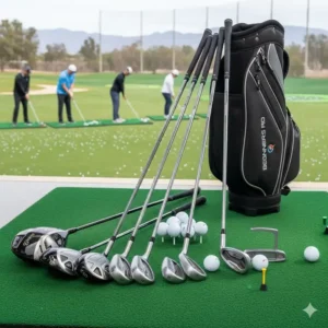 Golf-Schläger-Set für Herren und Anfänger, ideal zum Üben auf der Driving Range.