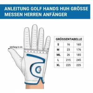 Größentabelle für golf handschuhe herren anfänger