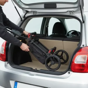 Der innovative Faltmechanismus macht den golf trolley klein leicht und kompakt.