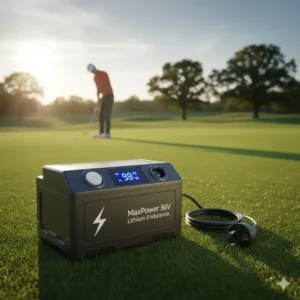 Ein langlebiger Akku für einen günstigen elektrischen Golf-Trolley, der eine lange Spielzeit ermöglicht.