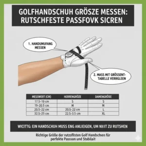 Messen Sie die Größe richtig, um rutschfeste golf handschuhe kaufen und passen sie perfekt.