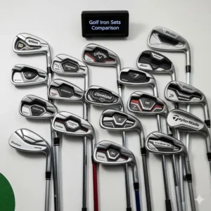 Eine Auswahl verschiedener günstiges eisen set golf von beliebten Marken, bereit zum Vergleich.