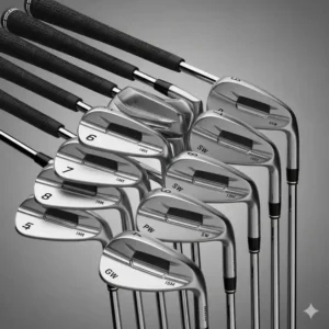 Die wichtigsten Eisen und Wedges in einem kompletten, günstigen Golf-Schläger-Set.