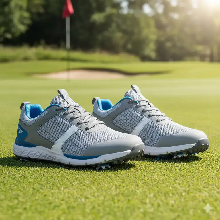 Atmungsaktive Golf Schuhe Herren in sportlichem Design, perfekt für warme Golftage.