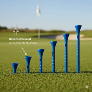 Einstellbare Höhe für golf tees plastik langlebig, was konsistente Abschläge ermöglicht.