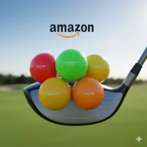 Matte Volvik VIMAT bunte golf bälle amazon in Rot, Grün, Gelb und Orange.