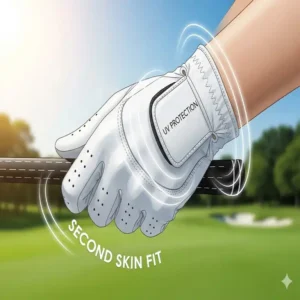 Bester Tragekomfort und perfekte Passform: Der weiche UV Schutz Golf Handschuh für Linkshänder und Rechtshänder.