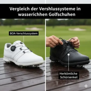 Verschlusssysteme (BOA/Schnürung) im direkten wasserdichte golf schuhe test