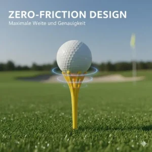 Spezielles Design der golf tees plastik langlebig zur Reduzierung der Reibung beim Abschlag.