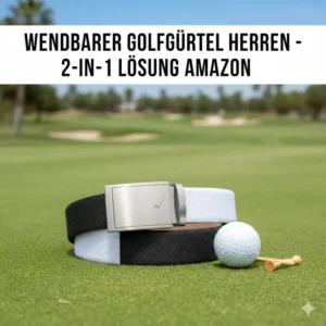 Praktischer wendbarer golf gürtel herren amazon (Schwarz/Weiß) für mehr Flexibilität.