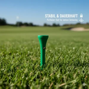 Ein stabiles golf tees plastik langlebig fest im Boden verankert, was Stabilität symbolisiert.