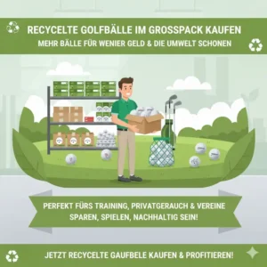 Großpackungen von Bällen für Training und privat: recycelte golf bälle kaufen