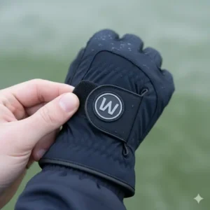 Verstellbarer Klettverschluss am Handgelenk für einen sicheren Sitz der winter golf handschuhe herren.
