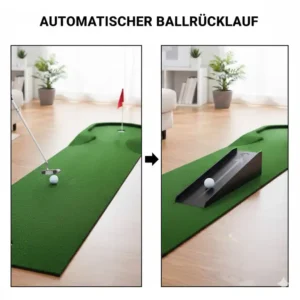 Automatischer Ballrücklauf des tragbares golf loch indoor für kontinuierliches Training ohne Bücken.