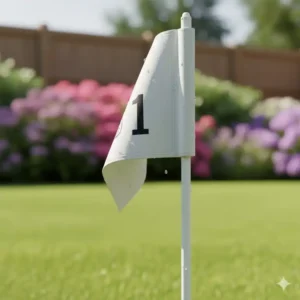 Detail des wetterfesten Materials der golf flagge loch set garten Pin-Fahne.