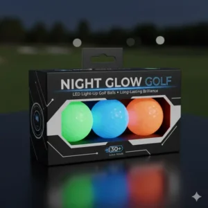 Verpackung eines Sets von leuchtende golfbälle nachtspiel-Bällen.