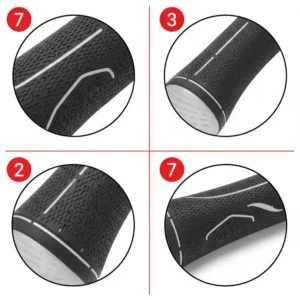 Detailansicht des ergonomischen und rutschfesten Designs des Golf-Griff-Trainer.
