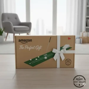 Die Verpackung des mini golf putting set amazon – eine großartige Geschenkidee.