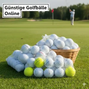 Weiße Golfbälle als günstiges golf zubehör online im Set.
