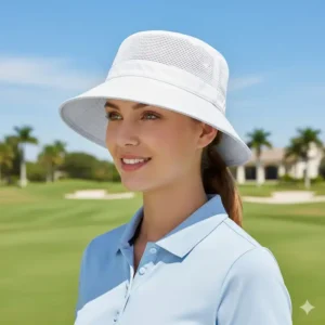 Ein atmungsaktiver golf hut sonnenschutz damen ideal für heiße Sommertage.