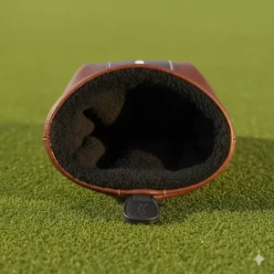 Ansicht des weichen, plüschigen Innenfutters im Golf Headcover Driver Set-Bezug für überragenden Schlägerschutz