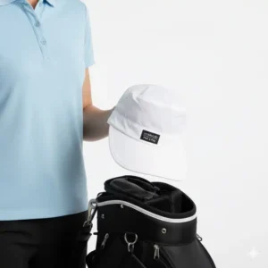 Praktischer und faltbarer golf hut sonnenschutz damen für die Golftasche.