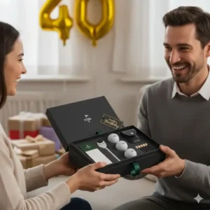 Eine kreative Idee für eine golf geschenkbox bälle als Geburtstagsgeschenk.