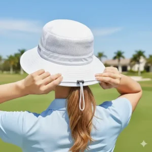 Ein perfekt sitzender, verstellbarer golf hut sonnenschutz damen für Golferinnen.