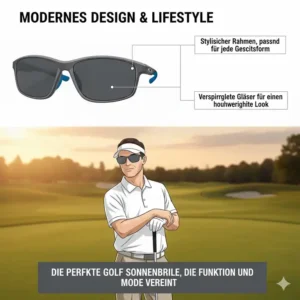 Stilvolles und modernes Design einer golf sonnenbrille polarisiert.
