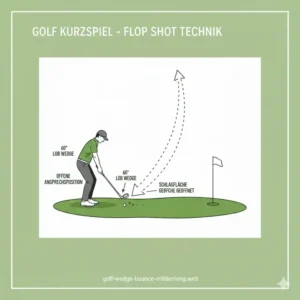 Technik für einen hohen Flop Shot mit dem golf wedge set kurzspiel.