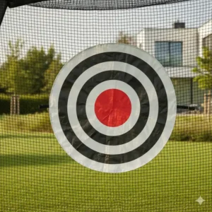 Die präzise Zielscheibe von einem tragbares golf zelt training System.