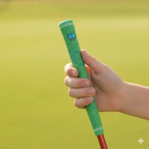 Detailansicht der rutschfesten Griffe am golf kinder schläger set für kleine Hände.