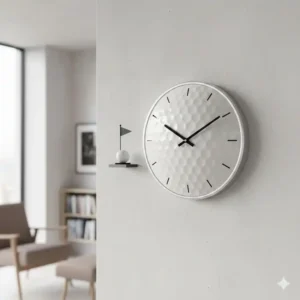 Eine sportliche Wanduhr, die das Sortiment an golf deko accessoires ideal ergänzt.