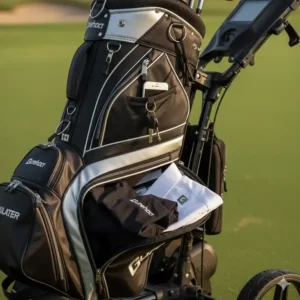 Viel Stauraum und praktische Außentaschen an der golf tasche cart bag groß.
