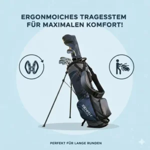 Ergonomisches Tragesystem dieser golf tasche stand bag leicht für maximalen Komfort.