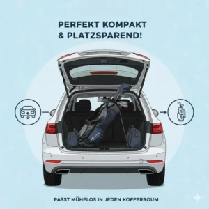 Die golf tasche stand bag leicht passt perfekt und platzsparend in jeden Kofferraum.