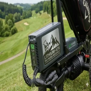 Leistungsstarke Akku-Technologie für den golf trolley für hügeliges gelände.