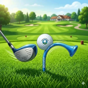 Illustration zeigt die Flexibilität der golf tees bruchfest unter Druck.