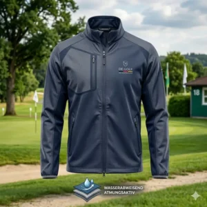 Funktionelle Golfjacke als golf kleidung turnier geeignet.
