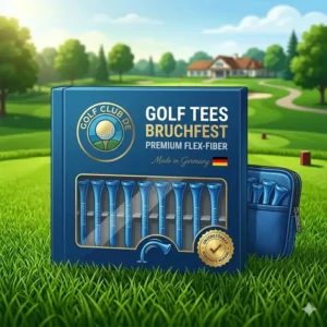 Kompakte und stilvolle Verpackung für golf tees bruchfest als Geschenkidee.