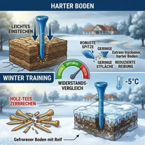 Einsatz der golf tees bruchfest auf hartem Boden oder beim Winter-Golf.