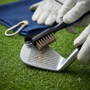 A professional cleaning brush included in the golf zubehör set anfänger.