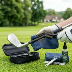 Golf reinigungsset schläger säubert auch den griff für optimalen grip