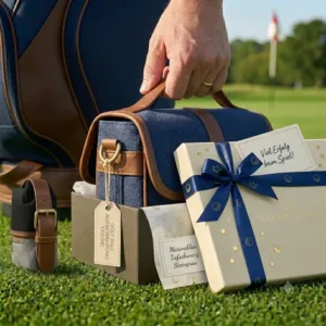 Die golf ball aufbewahrung tasche in verschiedenen Farben wie Marineblau, Tiefschwarz und Steingrau als Auswahlübersicht.