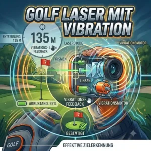 Visualizing the haptic pulse effect of the golf laser mit vibration technology.