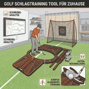 A visual comparison diagram illustrating clubface angles when practicing with a precision golf schlagtraining tool.